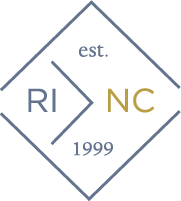 blue logo that says rhode island to north carolina, established 1999